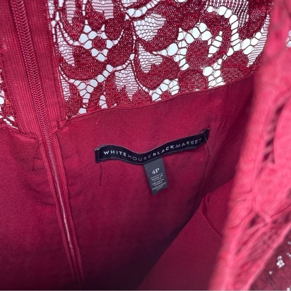 White House black market‎ Bell-Sleeve Lace Shift Dress Z160 - Picture 5 of 13